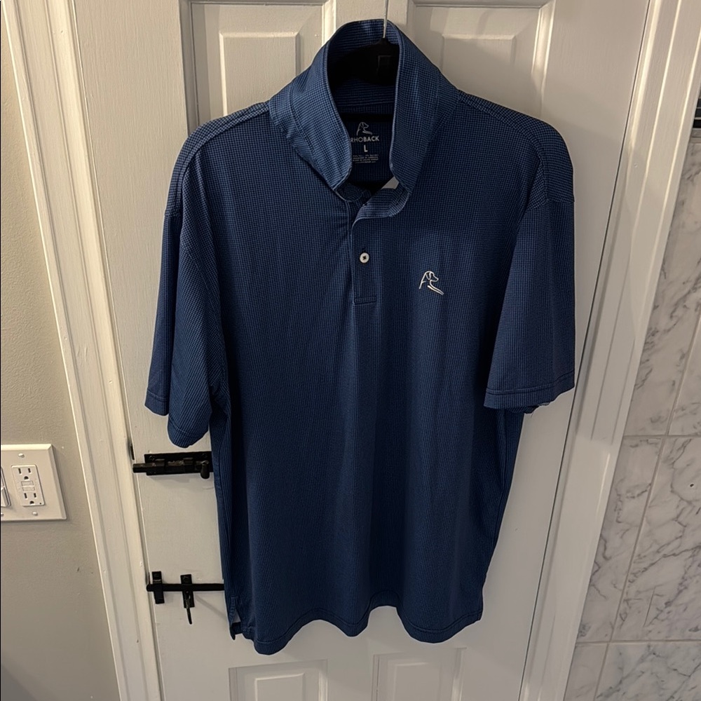 Rhoback Blue Polo Shirt Classic Style